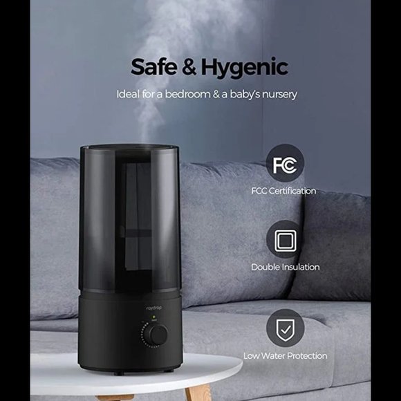 Raydrop Cool Mist Humidifiers for Babies, half gal. Quiet Ultrasonic Humidifier - Picture 5 of 12